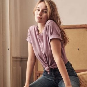 Sezane Martha T-Shirt in Wisteria (Purple)
